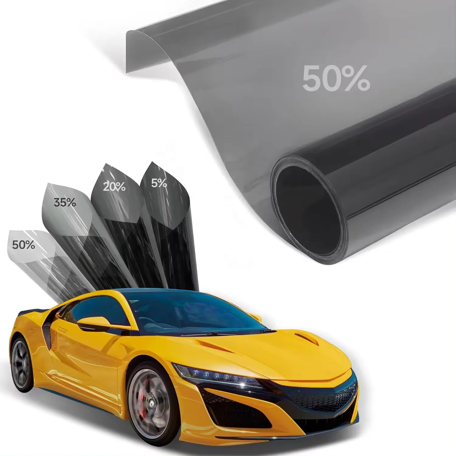 Car Window Tint Window Privacy Film Car Shade Front Windshield Heat & UV Block nano ceramic window film