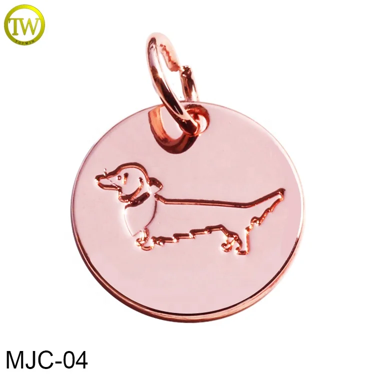 Oval shape engraved logo charms custom silver metal jewelry brand tags for bracelets