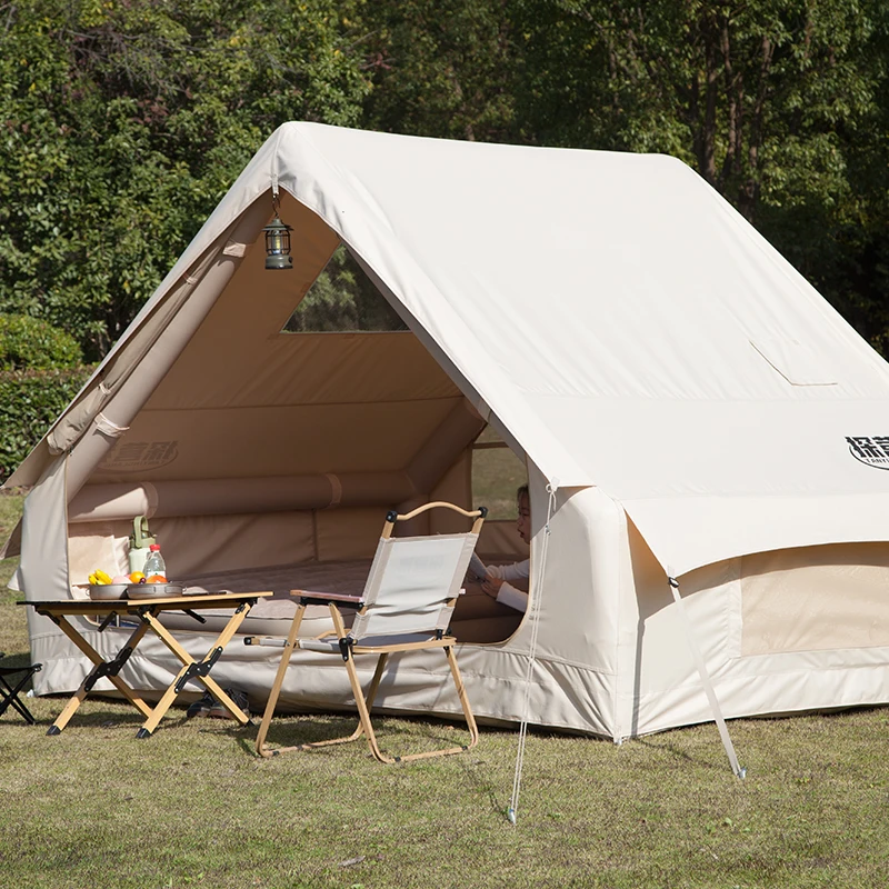 8 square meters Outdoor Camping Inflatable Tent Easy Set Up House Tent For Backpacking