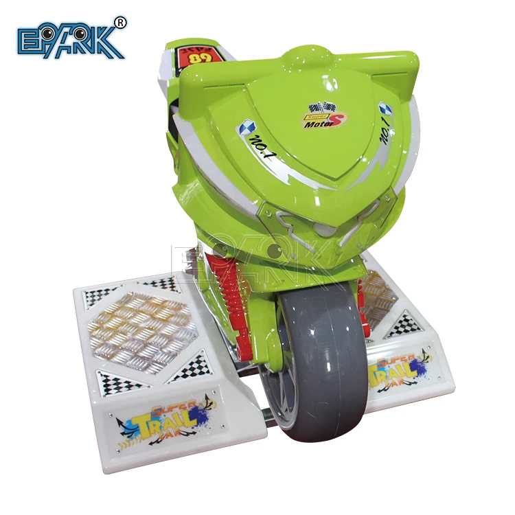 Amusement Park Rides Kids Coin Operated Motorcycle Racing Car Game Machine For Kids