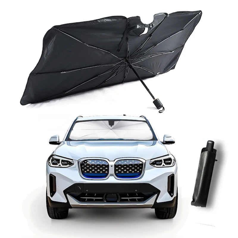 Wholesale Promotional Custom Logo Car Window Sunshade Umbrella Portable Car Folding Sunshades Umbrella For Windshields