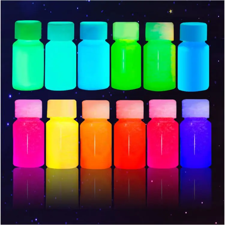 Super bright luminous paint For DIY star bottle drift bottle Galaxy water-based art paint glow in the dark paint set