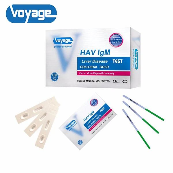 
2020 Brand New One Step Liver Disease Test Product Hot Sale HAV Hepatitis Virus HAV IgM Rapid Test Ki 