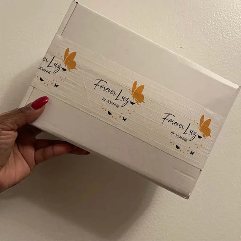 Упаковочная лента с логотипом на заказ активированная водой усиленная из крафт-бумаги клейкая упаковочная