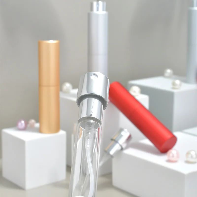 2022 New portable Pen Tube Travel sprayer Bottle Empty 10ml  MIni Travel Refillable Twist Up Mini Perfume Atomizer
