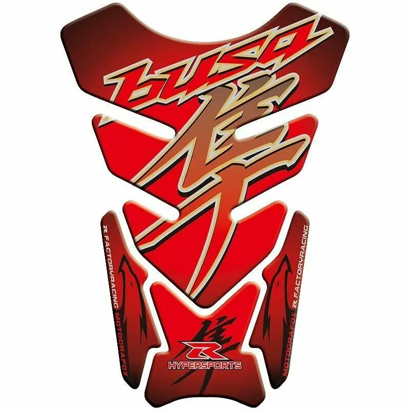 Carbon Fiber 3D Tank Pad Protector Decal Sticker For SUZUKI GSX1300R HAYABUSA 1999-2022