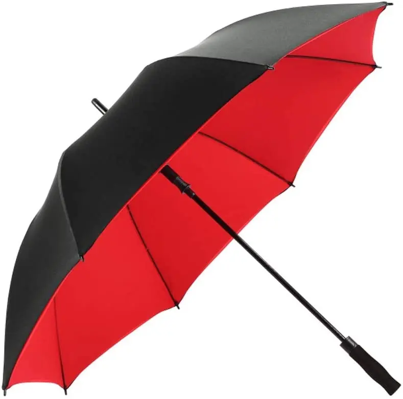 Top big rain golf umbrella double layer logo printed