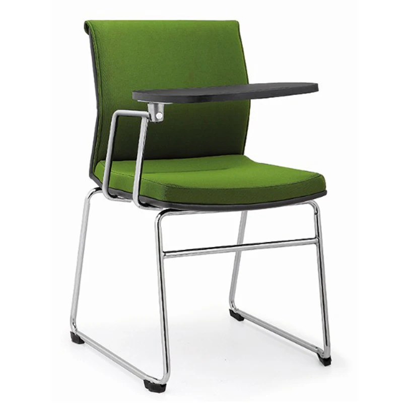 Funny modern high density sponge quality study meeting room office furniture training chair with writing table for conference