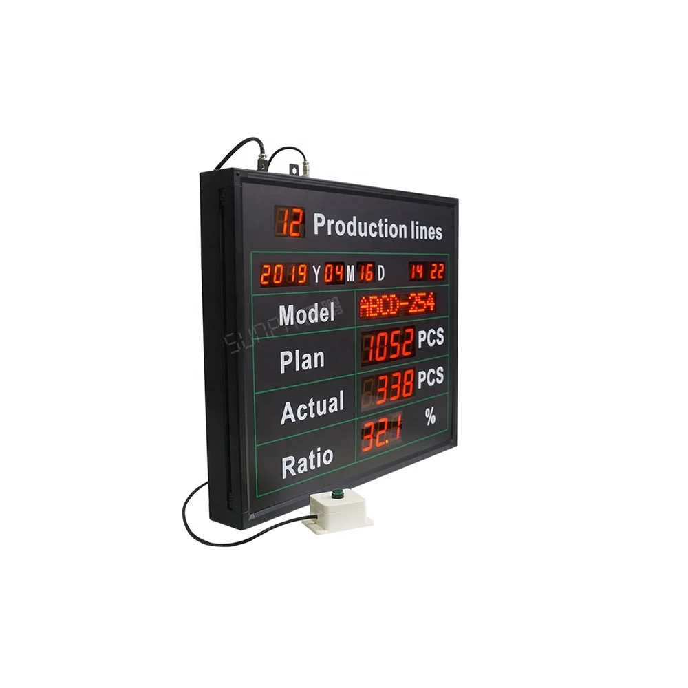 digital production counter production line counter production display board for led wood factory