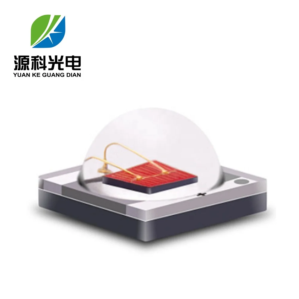 Ceramic smd led 3535 120 degree  1W 3w red 660nm 680nm 700nm chip 3535 led power 3W  with factory price