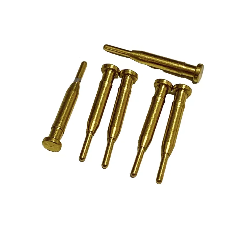 Customized  Gold Plated Electronic PCB Pin Spring Contcat Test Probe To High Current Cable Charger Connector