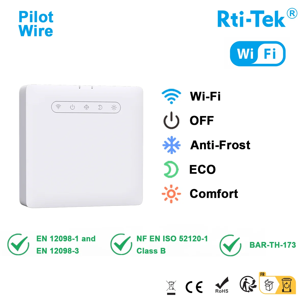 Electric Radiator Wifi Thermostat Heating Controller Pilot Wire pilot module