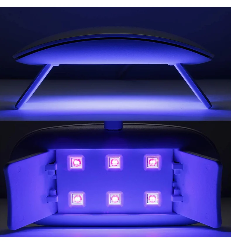 Destly Mini USB UV LED Nail Lamp With 6pcs Lamp Beads 45s 60s Mouse Nail Dryer For All Gel Nail Polish
