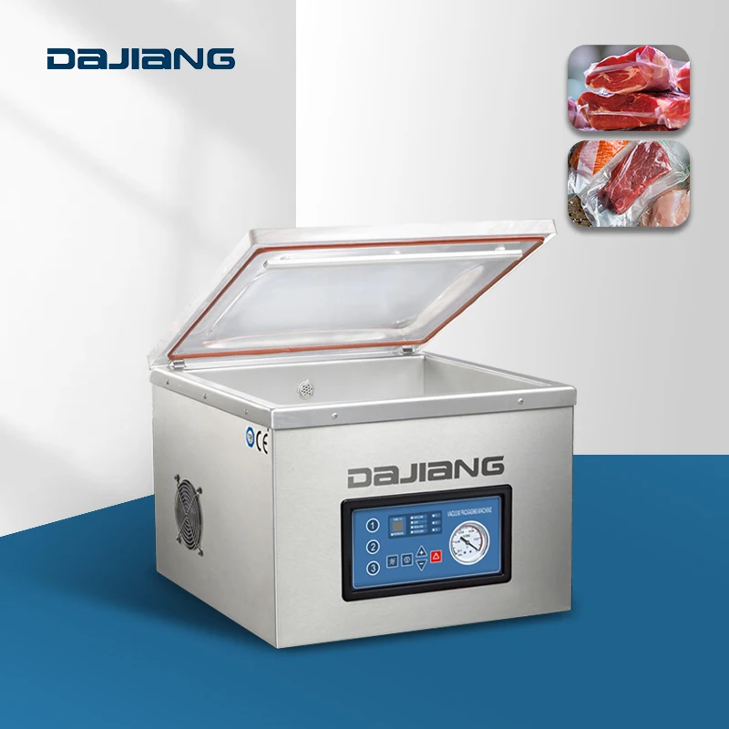 DZ-400N DAJIANG Table Top Grocery Packing Machine Automatic Sealing Lace Machines China Vacuum Skin Map Packaging Machine 52KG