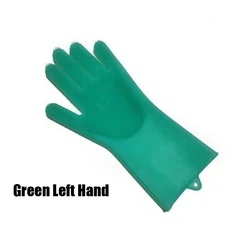Dishwashing Cleaning Gloves Silicone Rubber Sponge Glove Household Scrubber Kitchen Clean Tools Dropshipping Kitchen