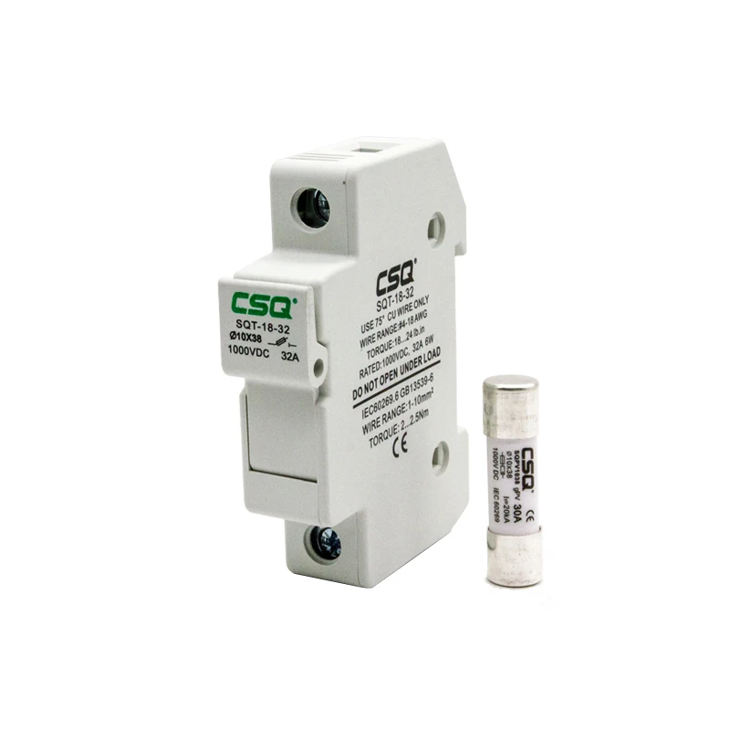 CSQ 1000vdc PV FUSE 30a 2A 10A 63A 40A 32A SQT-18-32 DC Fuse Holders