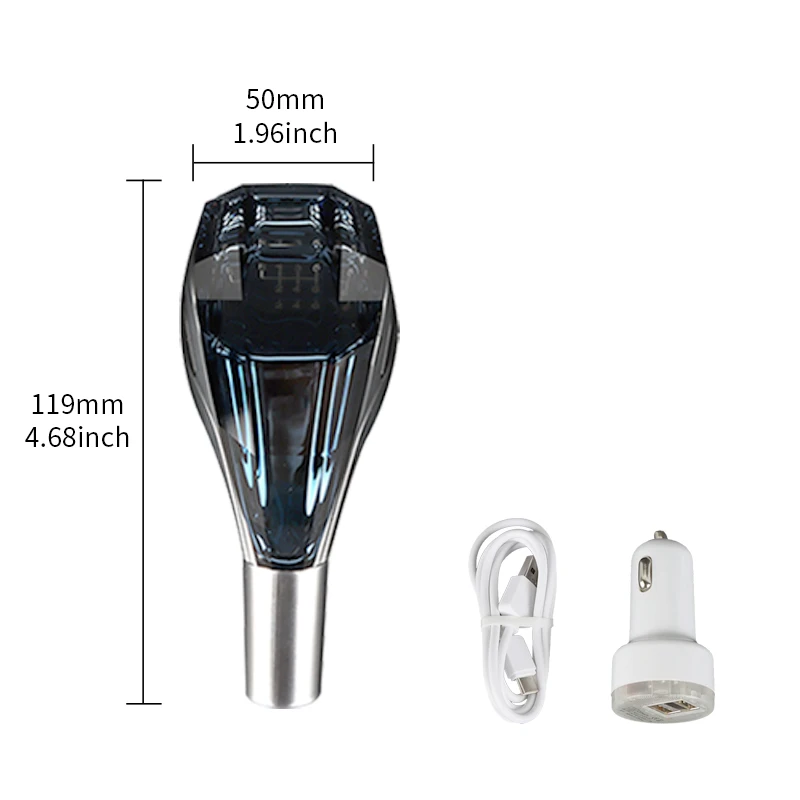 Crystal Shift knobs Touch Activated Ultra LED Light Illuminated Gear Knob Fits for Most Cars NO Button Operated Shifter
