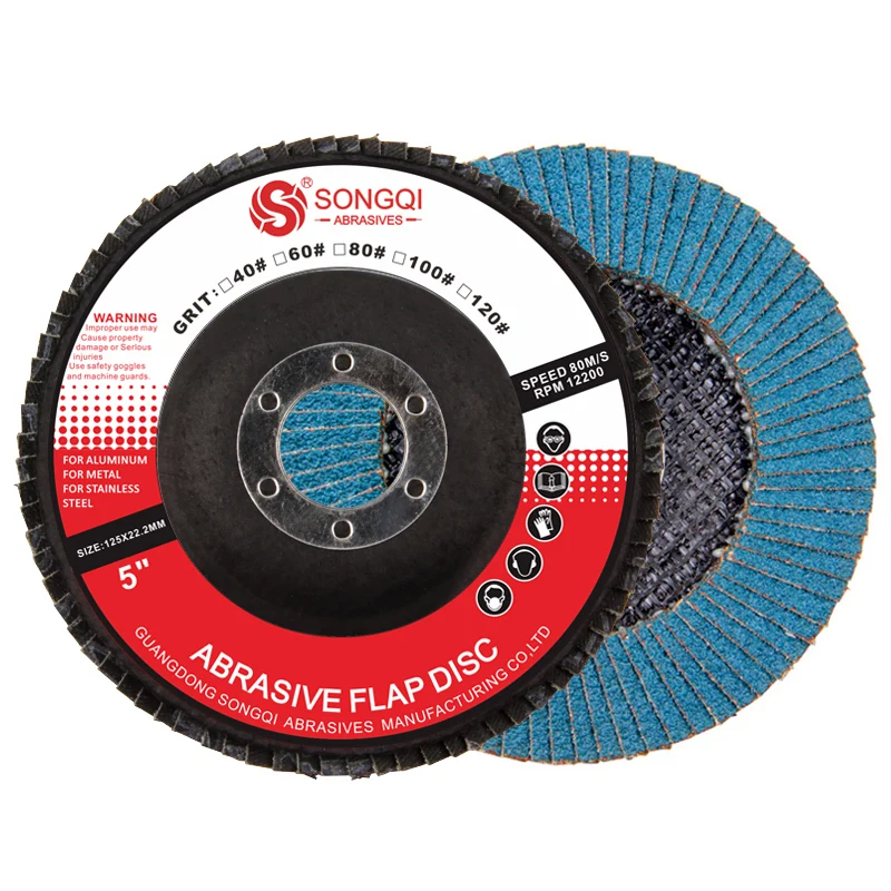 Дисковые шлифовальные диски 5 дюймов 125x22 мм Серия затрат с цирконием