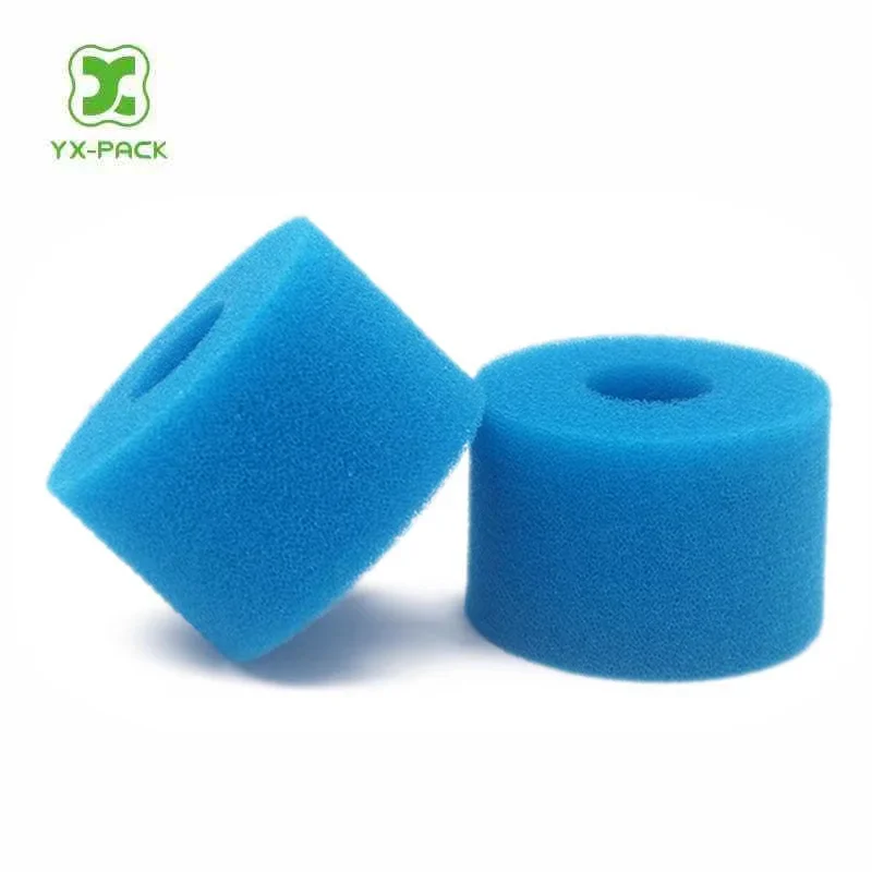 manufacturer wholesale High Density blue cylinder foam Filter Aquarium sponge for pond filtration