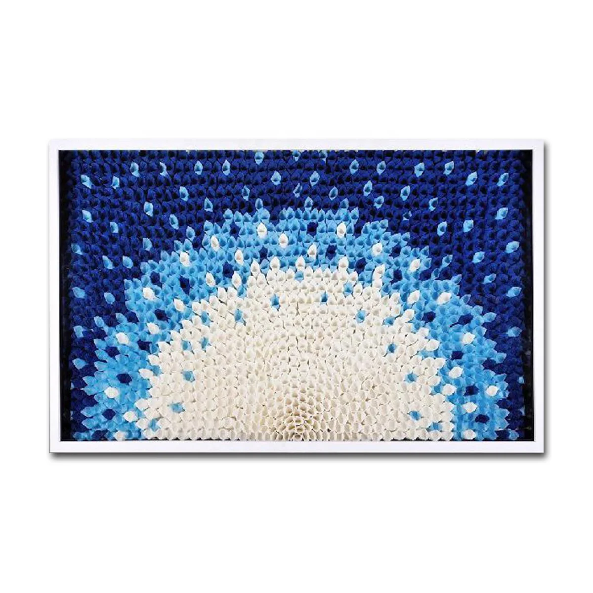 The Peacock Tail 3D Paper Artwork Wall Art With Frame