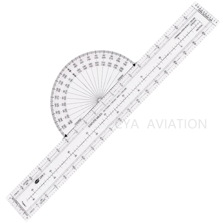 Cya Navigation Fixed Plotter for Pilots Student Nautical Miles Azimuth CFP-1