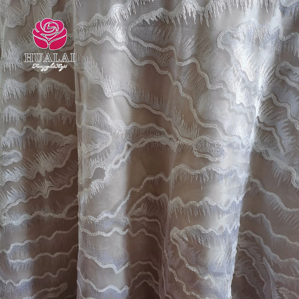 2021 new white ribbon embroidery custom size tablecloths for wedding parties