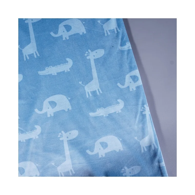 
fabric velvet super soft satin composite animals printing super soft fleece fabric 