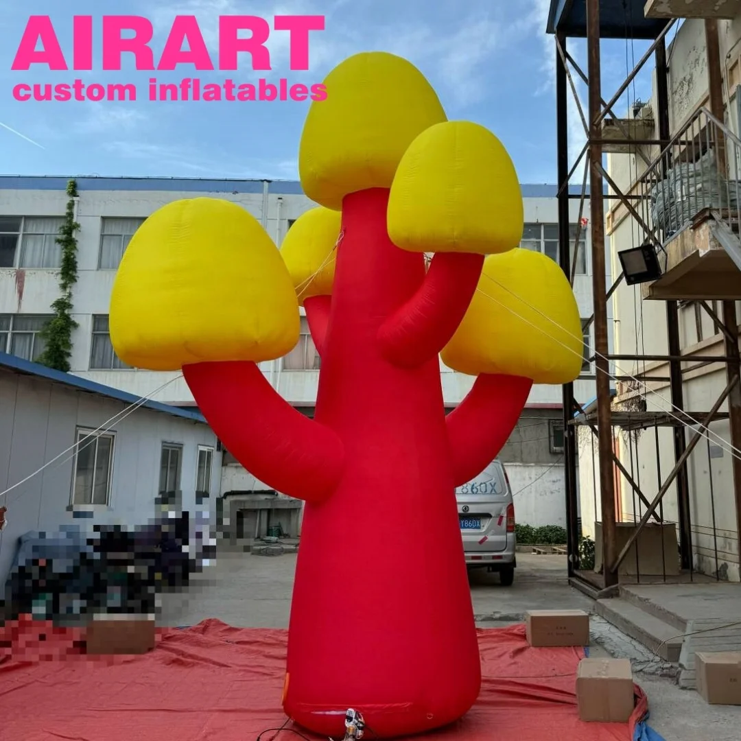 Newest Produced Inflatable Mushrooms Blow Up Mushroom Group Inflatable Model