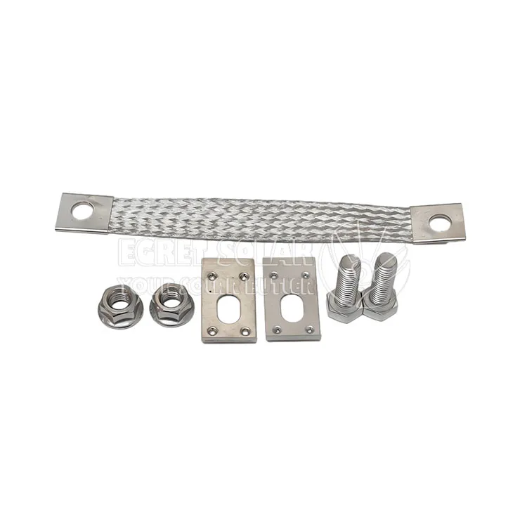 EG Solar Panel Copper And Steel Bonding Jumper Tinned Copper Static Jumper Wire Earth Bonding Strap