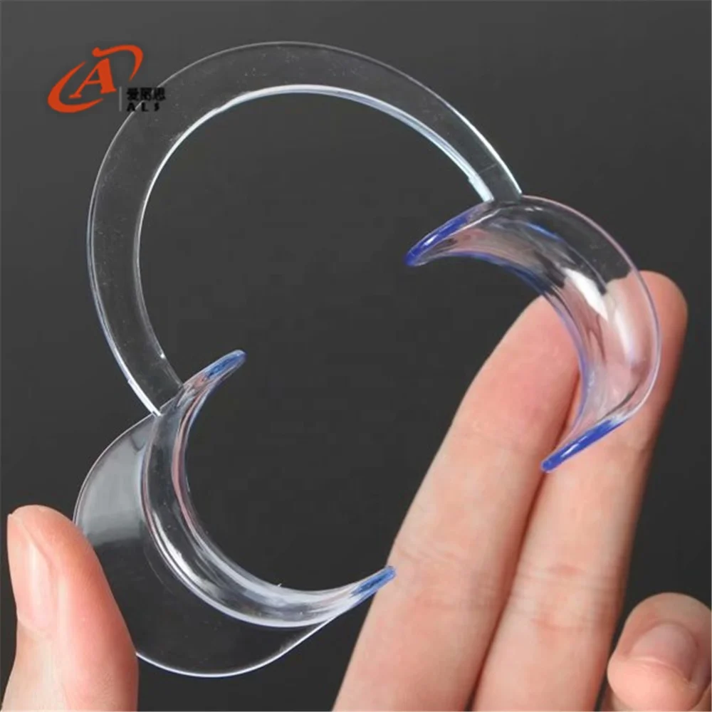 ALS China supply  Small Medium Dental Wholesale C Shape Mouth Opener Medical Lip Cheek Retractor for Teeth Whitening