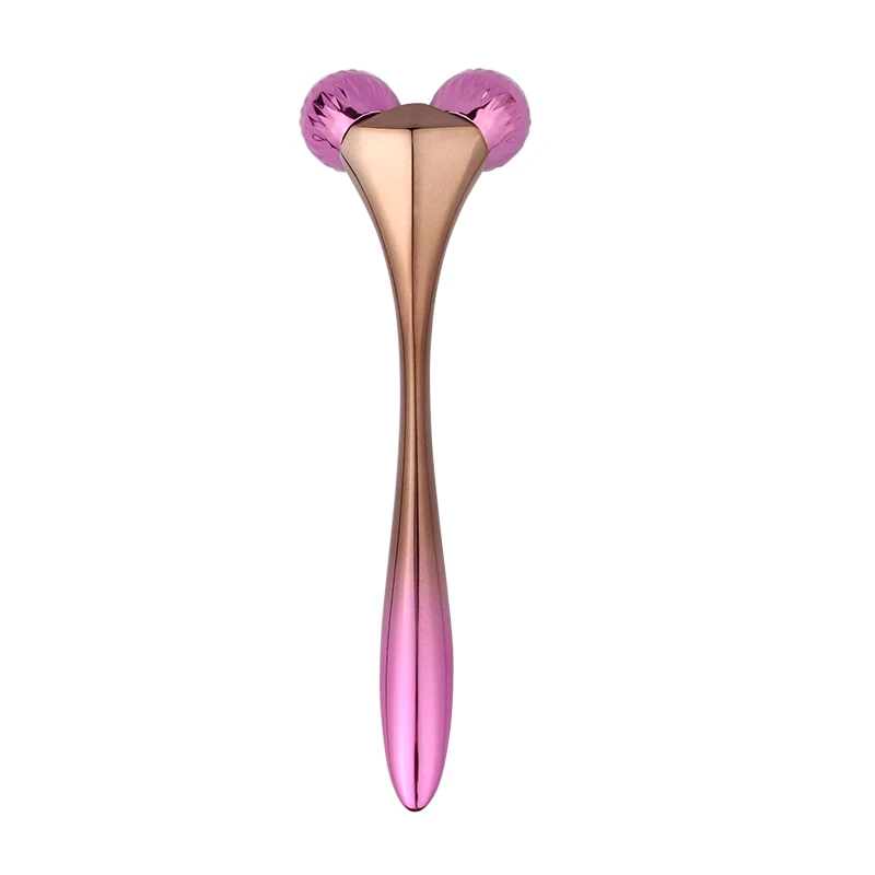 2020 new Beauty Tools Handheld Jade Roller V Shaped Facial Roller Face Massage Roller For Anti-wrinkle