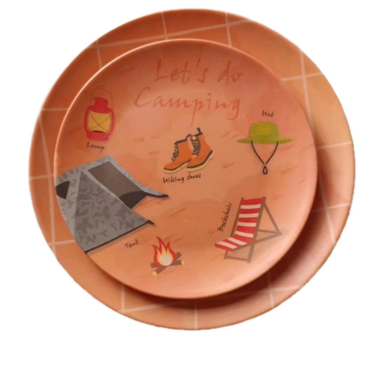Пластиковая пластина для контроля здоровья Assiette 3 меламиновая 10 дюймов зарядная