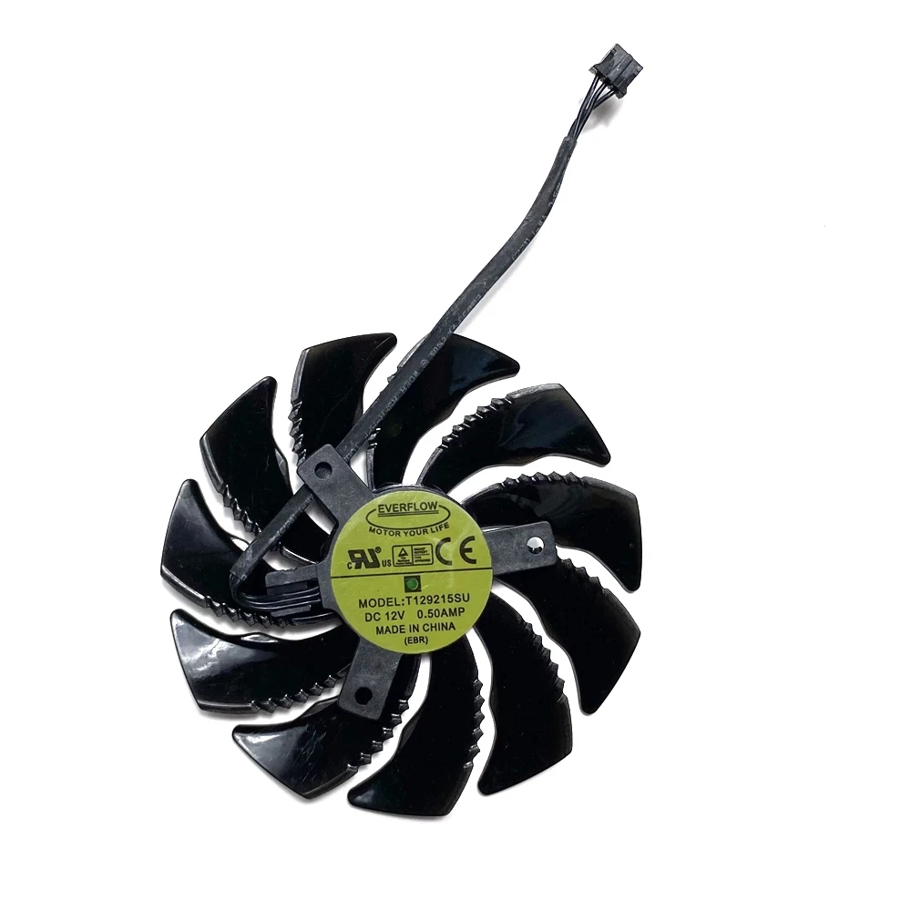 Вентилятор охлаждения T129215SU PLD09210S12HH 3PIN вентилятор охладителя GTX1050 RX560 RX550 для Gigabyte Geforce GTX 1050 1050Ti RX 550 560 Mini