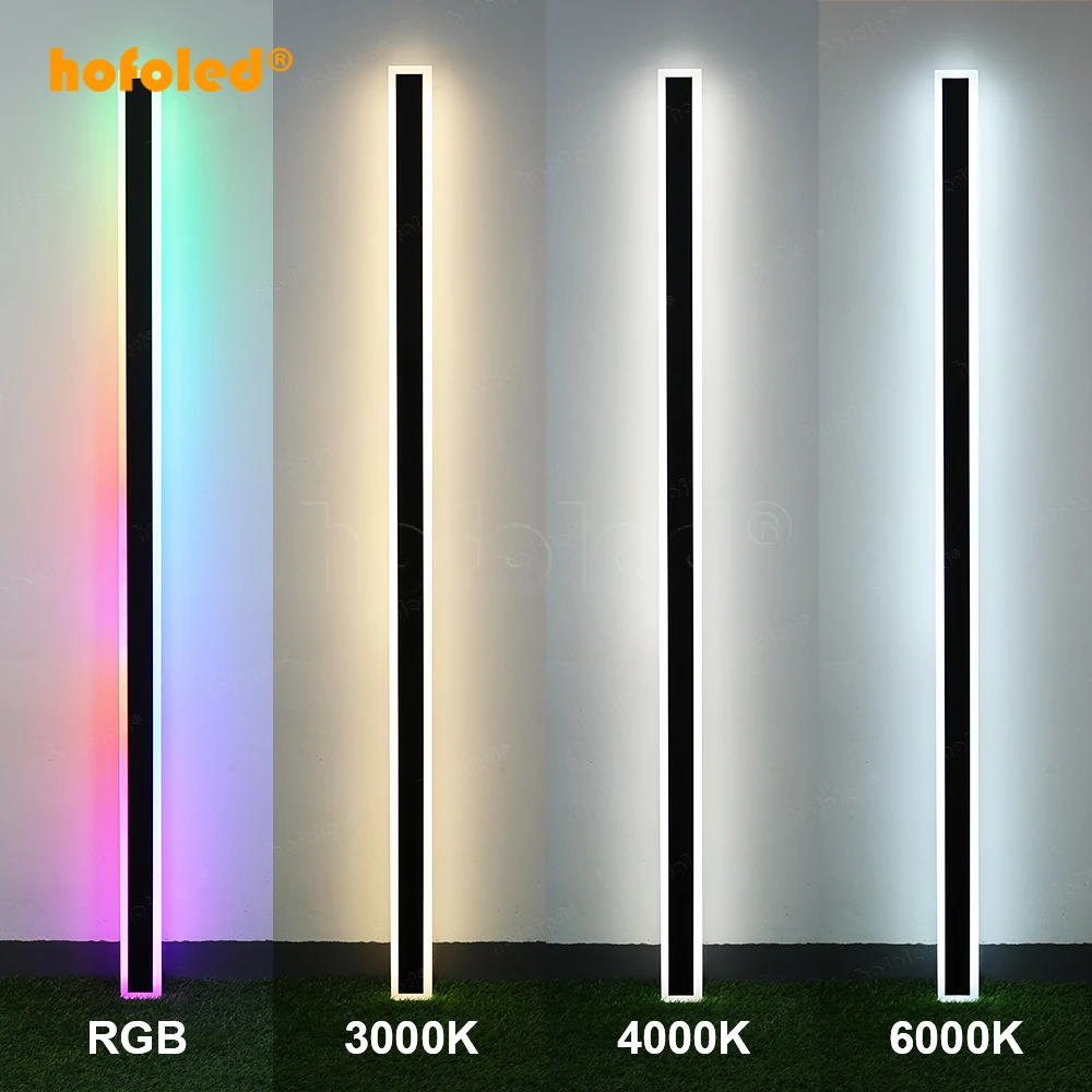 Hofoled RGBW TUYA WiFi LED Wall Sconce Light IP65 Home Garden Color Change RGB Outdoor Smart Wall Lights with Alexa Google Music