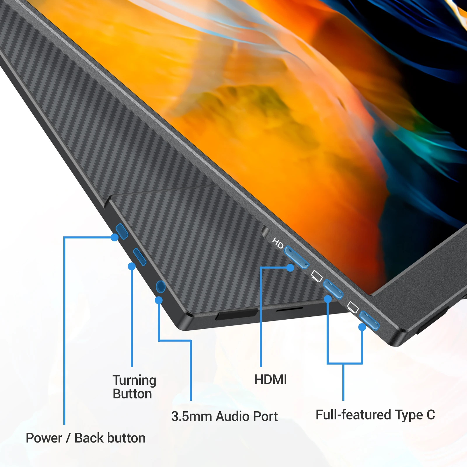 Arzopa Oled dual Portable laptop screen Monitor touchscreen 4k ultra hd 14.0 17.3 usd c display portable monitor