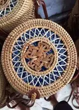 Best price Lady Handbag Women Handmade rattan bag straw bag ecofriendly accessary