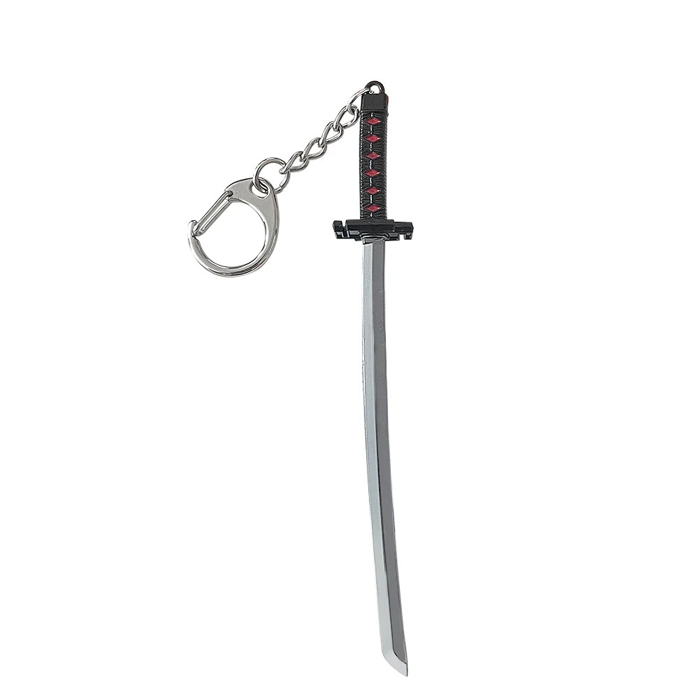 New Design Bleach Key Chain Anime Shinigami Keychain Cos Jewelry Weapon Knife Model Keychain
