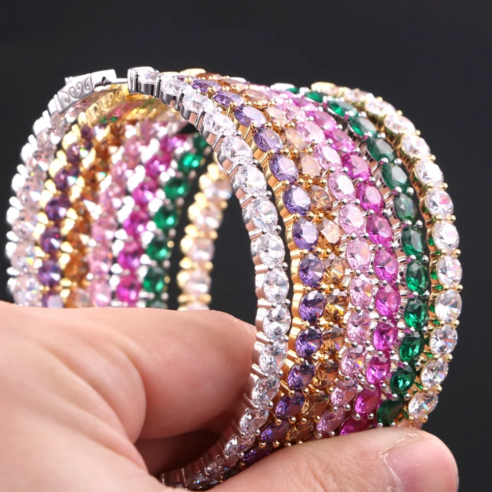 Colorful Stones Big Huggie Hoop Earrings Fashion Women Earrings Wearing