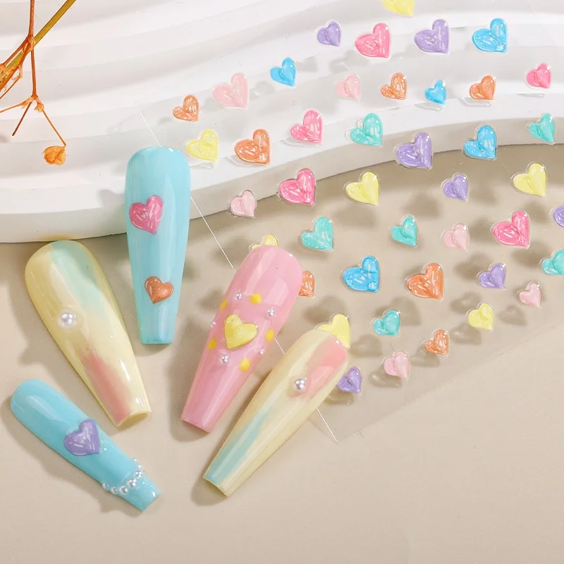 Wholesale Flower Butterfly Nail Stickers Decoration 3D Nail Decals Adhesive Sticker For Nail Art Salon