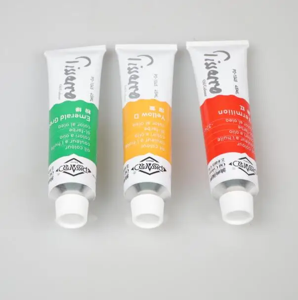 Заводская поставка 45 мл алюминиевая трубка Художественная масляная краска