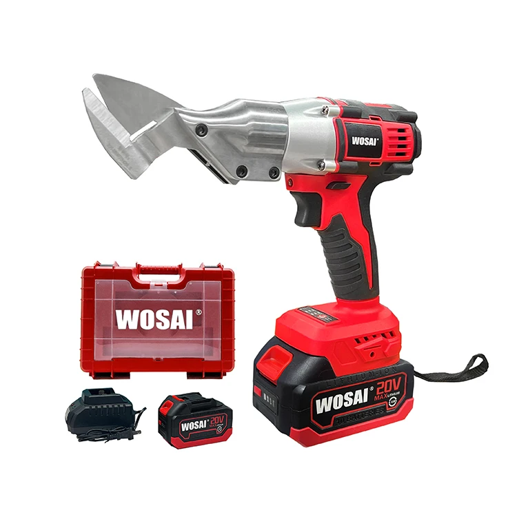WOSAI  20V 39N.M 3.0Ah Premium Brushless Cordless Lithium Electric Scissors For Metal Sheet