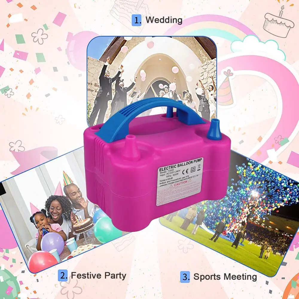 Высокопроизводительный воздушный насос, электрический воздушный насос высокой мощности, портативный воздушный насос 220 В, портативный Электрический воздушный насос для воздушных шаров
