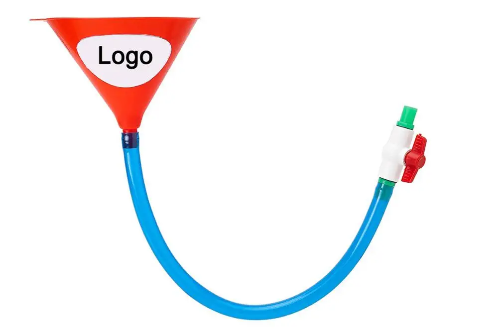 Single Beer Bong Funnel with Valve and Tube Beer Funny Beer Drinking Game