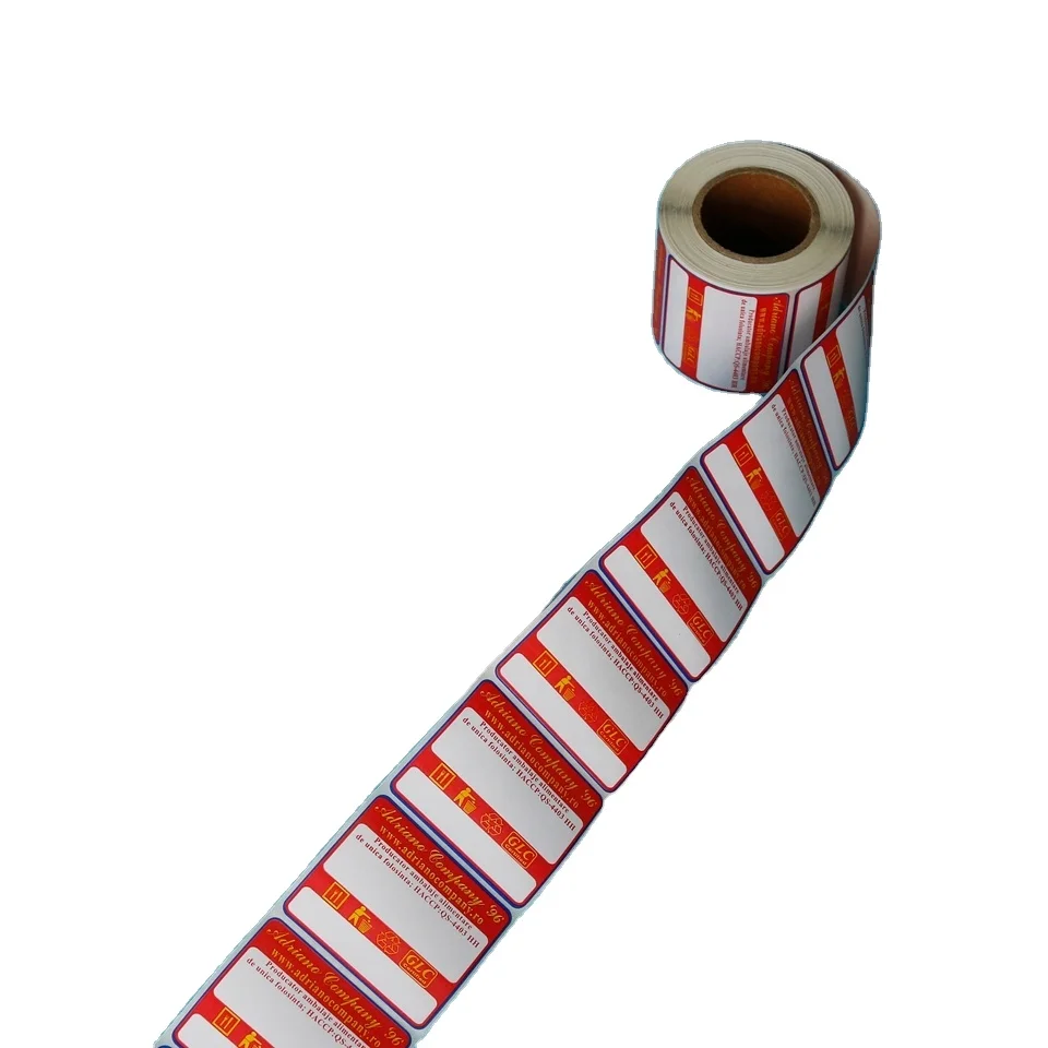 New Design Customized Special Protective Coating Roll Paper Long Transfer Printed Shipping Thermal Labels