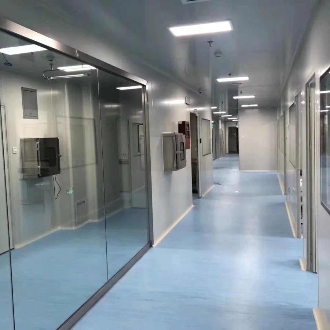 ISO 5 6 7 8 Modular CleanRoom Lab Dust Free Hvac system Portable GMP Laboratory room with cleanbooth
