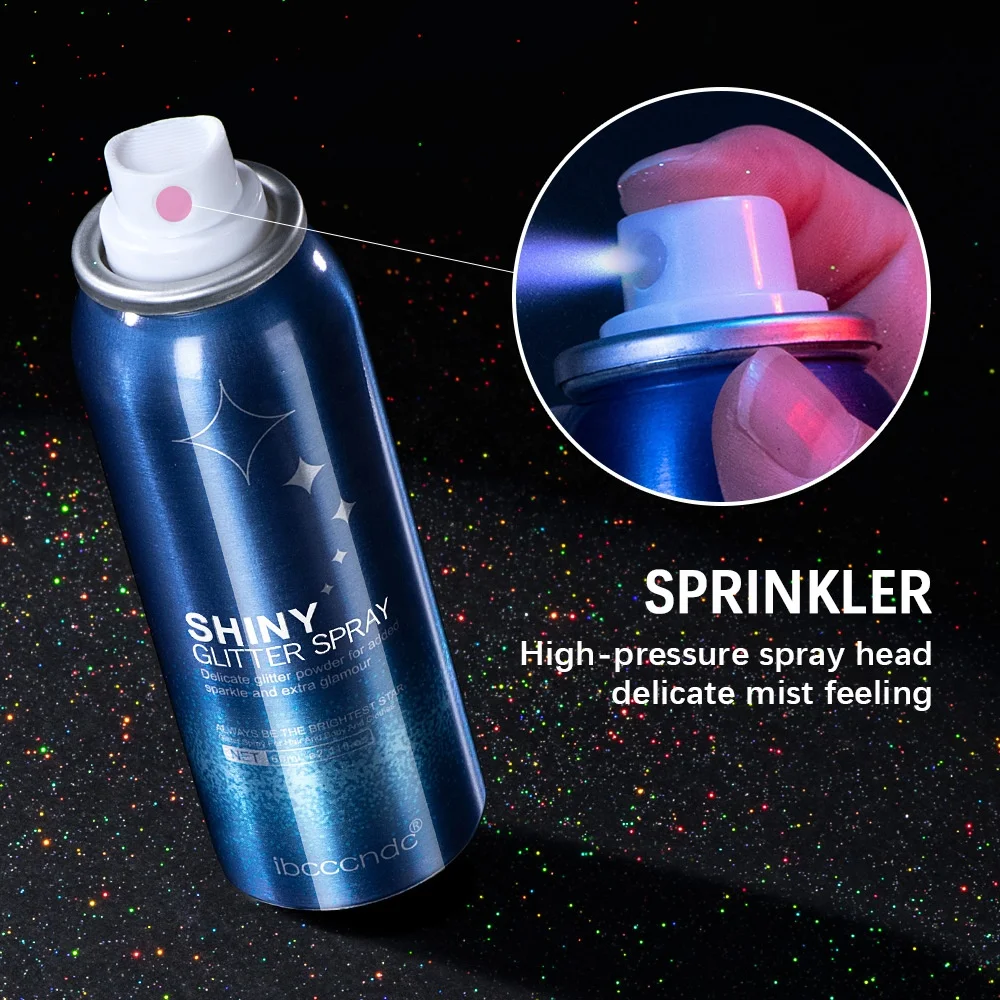 ibcccndc Glitter Liquid Body Face shiny glitter Liquid waterproof twinkle Color Highlighter Spray for Party