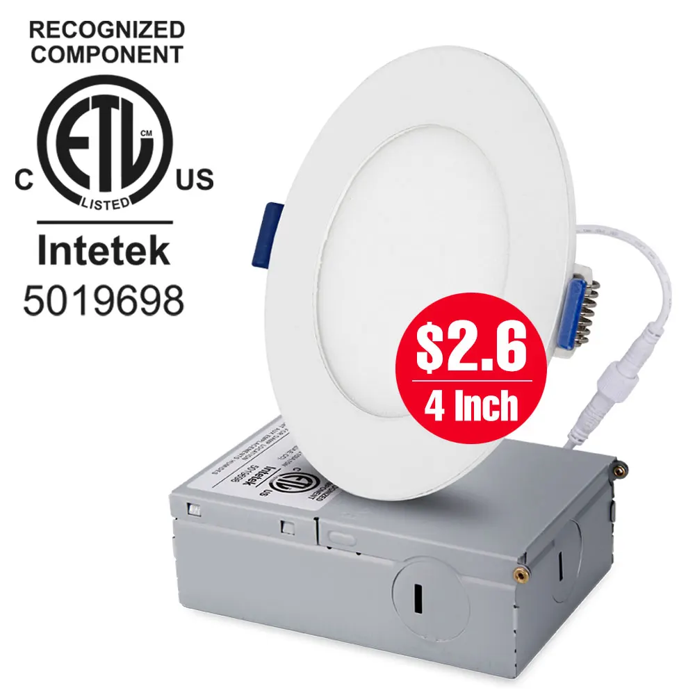 Amazon Delivery Service 90-130v 6 Inch 12w Dimmable Etl Led Panel Light