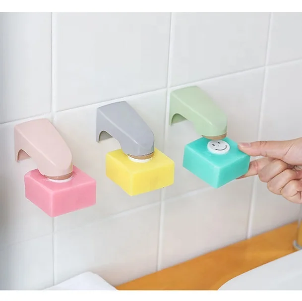 plastic magnetic bath tub soap dish holder