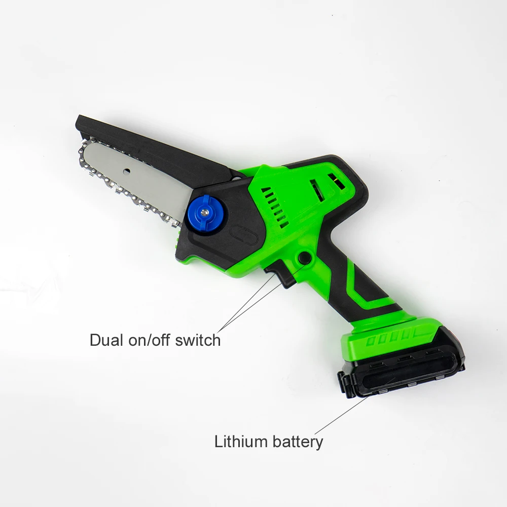 Whole Set Electric Chainsaw Handheld Electric Chain Saws Tree Wood Cutting Machine Cordless Electric Chainsaw Battery