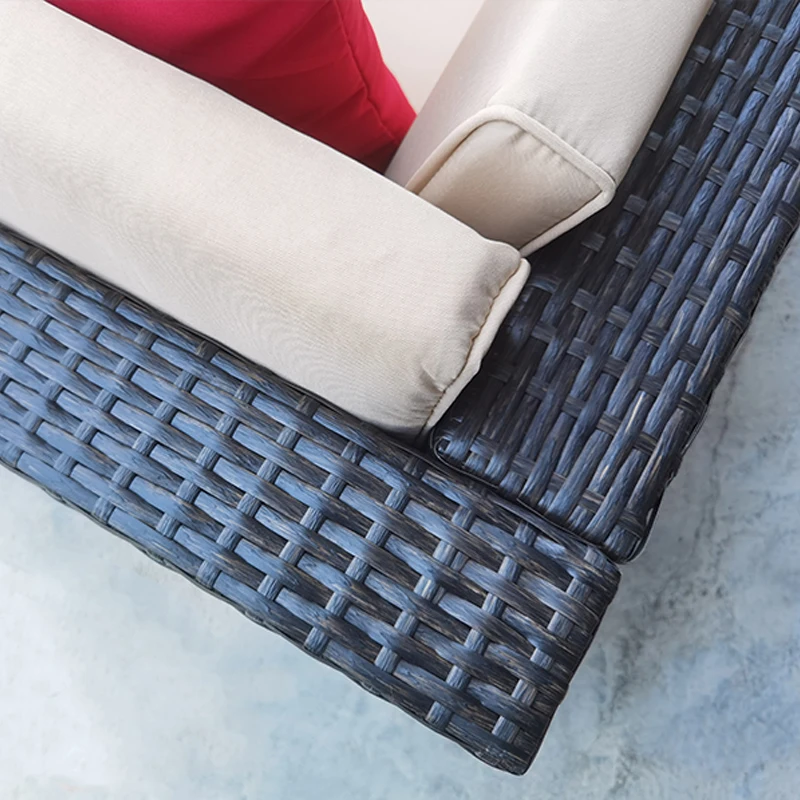 In store leisure rattan furniture outdoor hotel garden corner sofa modern furniture